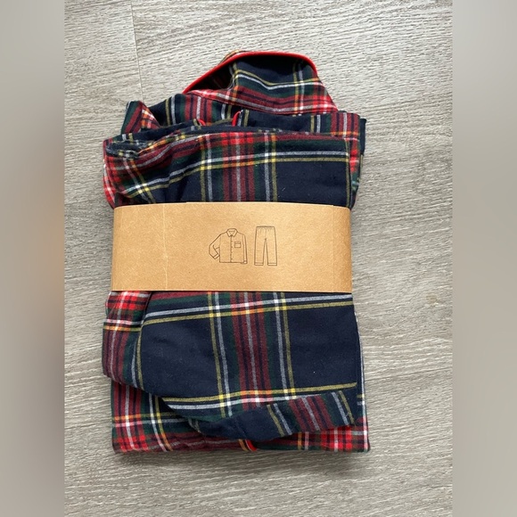 Crewcuts Plaid Pajama Set - Red, Blue, Yellow size S(6-7) - Picture 2 of 3